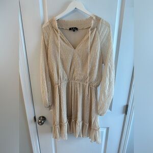 Lulu’s cream polka dot dress